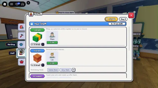 Pet Store Tycoon Roblox How to Restock Shelves Guide